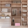 thumbnail image 7 of REGALWOVEN 1 Pack Foldable Clothes Storage, Storage Bags, Moving Bags for Organizing Bedroom, Clothing, Storage Containers with Handles Pink 15.5*12*7in, 7 of 7