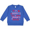 thumbnail image 2 of Inktastic Valentine's Day I'm My Daddy's Girl and My Mommy's World Toddler Sweatshirt, 2 of 4