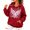 Red, variant on JULMCOMO in October We Wear Pink Sweatshirt for Women Angel Wings Print Breast Cancer Awareness Loose Casual Hoodie Long Sleeve Comfy Pullover Outfits Black L