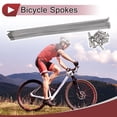 thumbnail image 2 of Ofertas Únicas 12 Conjuntos de Radios de Bicicleta 14G Radios de Rueda de Bicicleta 14G Acero Inoxidable 304 Tono Plateado-221mm, 2 of 7