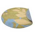 thumbnail image 3 of Rugsotic Carpets Hand Tufted Wool Eco-Friendly Area Rugs - 8'x8', Round, Green, Modern Contemporary Design, High Pile Handmade Anti Skid Rugs for Living Room, Bed Room (K00719), 3 of 6