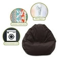 thumbnail image 5 of Majestic Home Goods Villa Large Classic Bean Bag Chair, Multiple Colors, 5 of 5