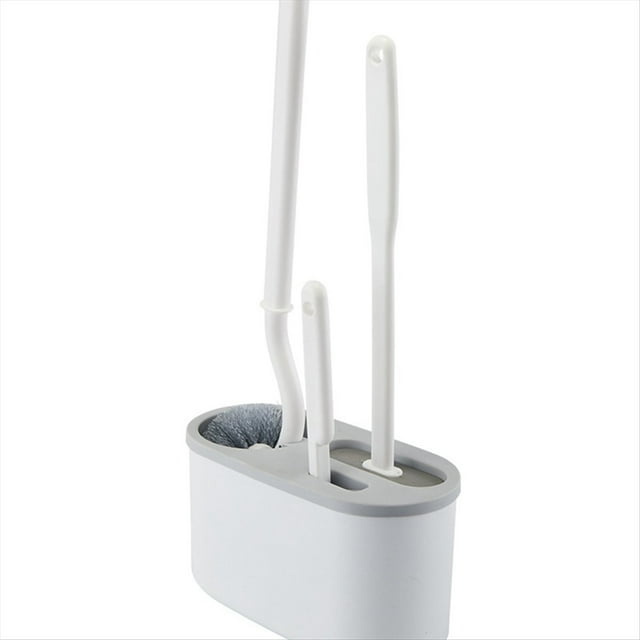 Escobilla de Baño , Estante de Silicona para Montaje en Pared, Cepillo de Limpieza Detallado de Nailon TPRS, Limpiador de Huecos, Baño B