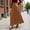 Khaki, variant on Summer Celebration! Elegant Maxi Skirt for Solid Color High Waist Flowy Long Skirt with Pockets Casual Comfort Stretch,Grey,S