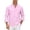 Pink*, variant on RUTAYY Men's Shirts Long Sleeve Solid Color Casual Everyday Comfortable Button Down with Button Tops Work Beach Blouse