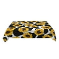 thumbnail image 4 of DCHYO Cows Background Sunflowers Tablecloth Washable Polyester Vintage Tablecloth Picnic Party Outdoor Dinner Dining Room, 4 of 6