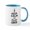 White/Blue Inside, variant on CafePress - Keep Calm Oboe Mug - 11 oz Ceramic Mug - Novelty Coffee Tea Cup