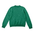thumbnail image 7 of Knit Sweaters for Women Crewneck Loose Long Sleeve Winter Warm Wool Knit Pullover Tops Cozy Tunic Sweater Dark Green L, 7 of 7