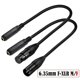 thumbnail image 5 of Cable adaptador de audio estéreo balanceado de 1/4 de pulgada hembra a XLR, cable convertidor de audio para micrófono estéreo XLR a TS/TRS de 6,35 mm, 5 of 5