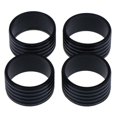 thumbnail image 1 of 4Pcs Tennis Racket Sealing Rubber Ring Grip Hand Sweat-absorbing Band Fixed Silicone Ring Stretchable Handle Rubber Ring Black, 1 of 6