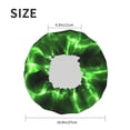 thumbnail image 6 of Kll Green Lightning Pattern Shower Cap & Bath Cap For Women,Reversible Oversized Waterproof Shower Caps For All Hair Lengths,Elastic Reusable Bathing Hair Cap, 6 of 9