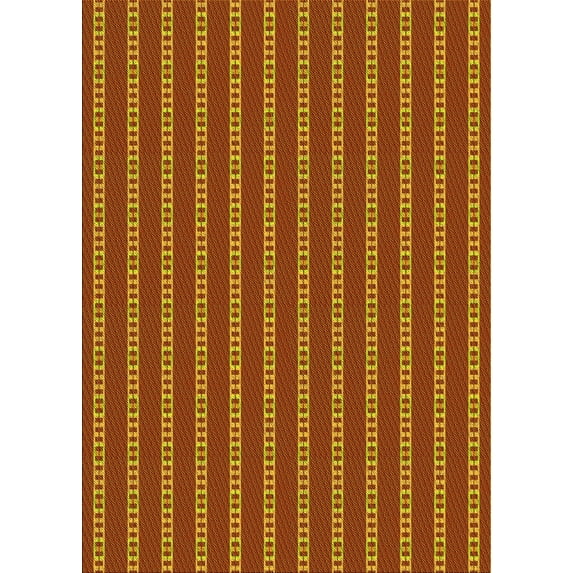 Ahgly Company Indoor Rectangle Patterned Chilli Pepper Red Area Rugs, 2' x 4'