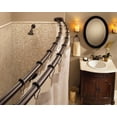 thumbnail image 5 of Moen DN2141BL Matte black adjustable curved shower rod, 5 of 7