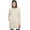 Natural, variant on SAOL 100% Merino Wool Women's Aran Zip Cable Knit Cardigan Sweater Irish Hooded Long Jacket Outdoor Coat Made in Ireland