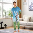 thumbnail image 5 of IAUYY Unisex Adult Onesie Pajamas Ultra-Soft Crystal-Soft Fabric, Halloween Adult Onesie Pajamas Adults,With a Zipper Plus Size Onesie Pajamas, Animal Concept Design, 5 of 7