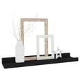 thumbnail image 3 of Suzzy Wall Mounting Shelves Set of 4-Floating Design-Black Wood-16 Inch, 3 of 5