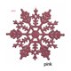 thumbnail image 4 of Matsuzay 12 piezas al aire libre portátil Navidad copo de nieve decoración Navidad sala de estar dormitorio decoración vacaciones festival Kits de decoración para fiestas Rosado, 4 of 6