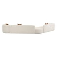 thumbnail image 3 of Fickle Cream Boucle 4-Piece Modular LAF Sectional, 3 of 6
