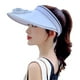 thumbnail image 2 of Sombreros de visera con ventilador Viseras de protección solar de área grande para mujeres y niños Sombrero de visera de ventilador recargable USB ajustable Blanco, 2 of 10