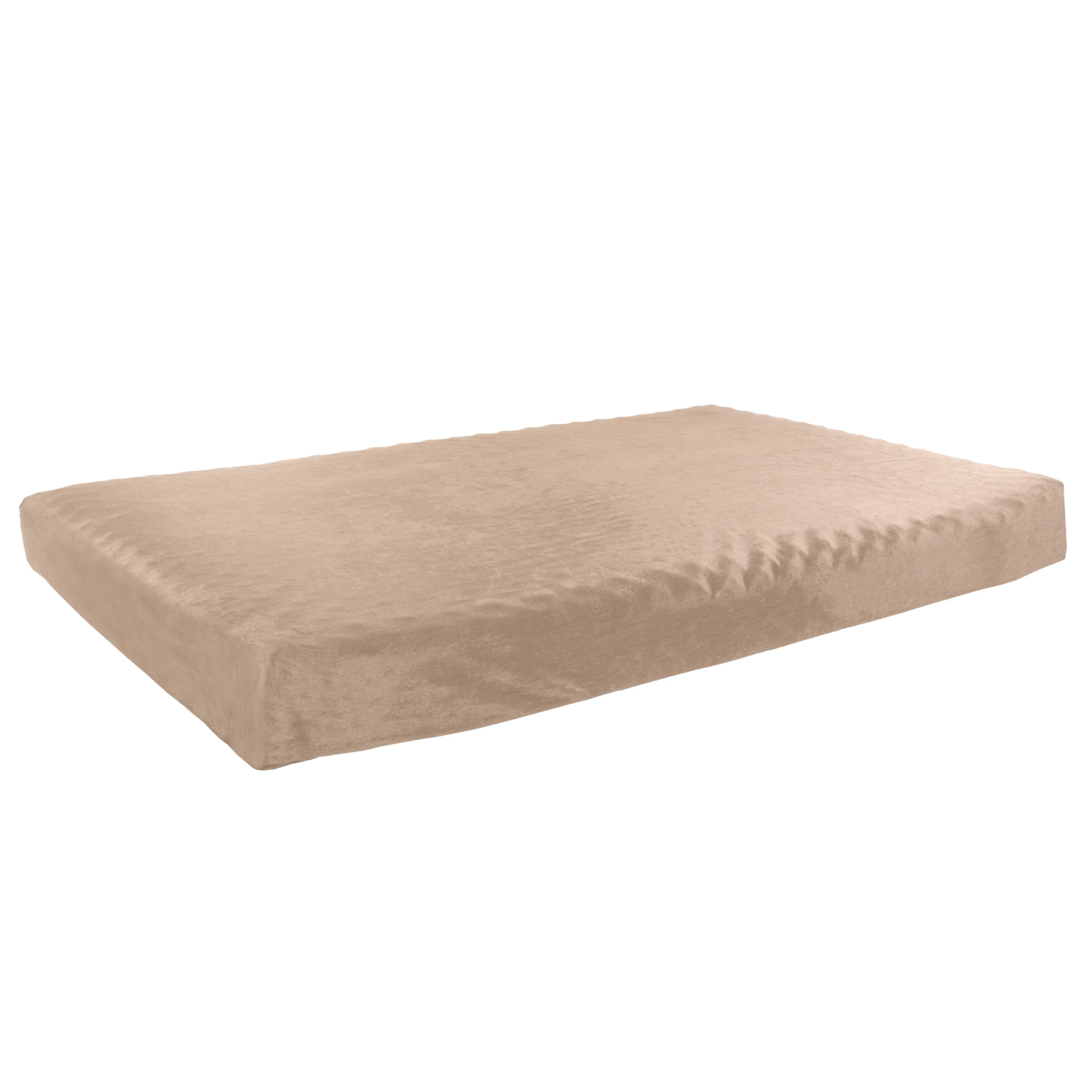 PETMAKER 37x24 Memory Foam Dog Bed with Removeable Washable Cover (Tan)