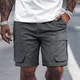 thumbnail image 2 of Pantalones cortos holgados con cordón para hombre - Transpirables y ligeros - Spandex, ropa urbana informal, tallas S-XXL, 2 of 6