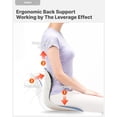 thumbnail image 3 of Soporte lumbar ergonómico más ancho para silla Curble, color azul, 3 of 9