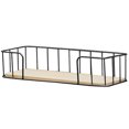thumbnail image 1 of Floating Shelf Iron Wood - Wall Mounted Bookshelf Bathroom Shelf Rustic Shelf, 1 of 10