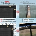 Artpuch Privacy Fence Screen 8x50 FT Black Customized Outdoor Mesh