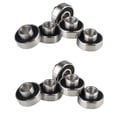 thumbnail image 1 of 10 Pcs 608-2RS Roulement Intégré pour Longboard Roulement de Roue de Planche à Roulettes Roulement de Patin à Roues Alignées en Ligne 8X22X12.6mm, Noir, 10 * Roulements de Planche à Roulettes, Noir, 1 of 6