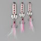 thumbnail image 4 of 3x Señuelos de de tamaño Crankbaits de hilanderos de cebo puntos rojos Plata Sunnimix Señuelo de la cuchara de la pesca, 4 of 8