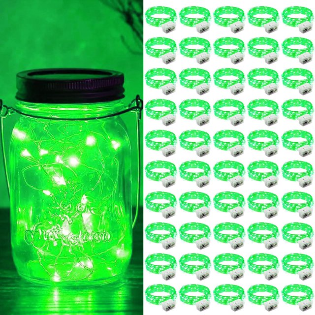 Mini LED Fairy Lights ZGWJ 20, funciona con pilas, 7 pies, 50 unidades