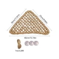thumbnail image 3 of Cififendec Hand Woven Reptile Hammock, 15.74", Suction Cup Hanging Lizard Snake Climbing Bed Natural Fiber Terrarium Landscape Decor for Amphibian Habitat, 3 of 5
