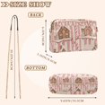 thumbnail image 4 of FORMRS Women Crossbody Purse with Chain Strap Vegan Leather Shoulder Handbag, Pink Candy House, 4 of 7