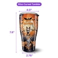 thumbnail image 5 of Mummy German Shepherd Happy Halloween with Pumpkins Bats Spooky Fun 30oz Stainless Steel Tumbler Insulated Cup with Lid Alsatian Dog Lover Gifts - 00019, 5 of 5