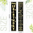 thumbnail image 2 of 13th Birthday Door Banner Back in 2012 Cover Porch Sign Banner Decorations Black Gold Cheers to 13 Years Old Birthday Door Porch Backdrop Party Supplies for Men Women, 2 of 7