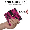 thumbnail image 4 of Small Wallet For Women Bifold Leather Pocket Coin Credit Card Holder With RFID Blocking Small Dark Black, 4 of 6