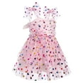 thumbnail image 2 of IBTOM CASTLE Baby Girls Tutu Dress Summer Sleeveless Backless Princess Birthday Party Dresses Sequin Ruffle Tulle Bowknot Sundress 3-4 Years Pink Sequins Heart, 2 of 8