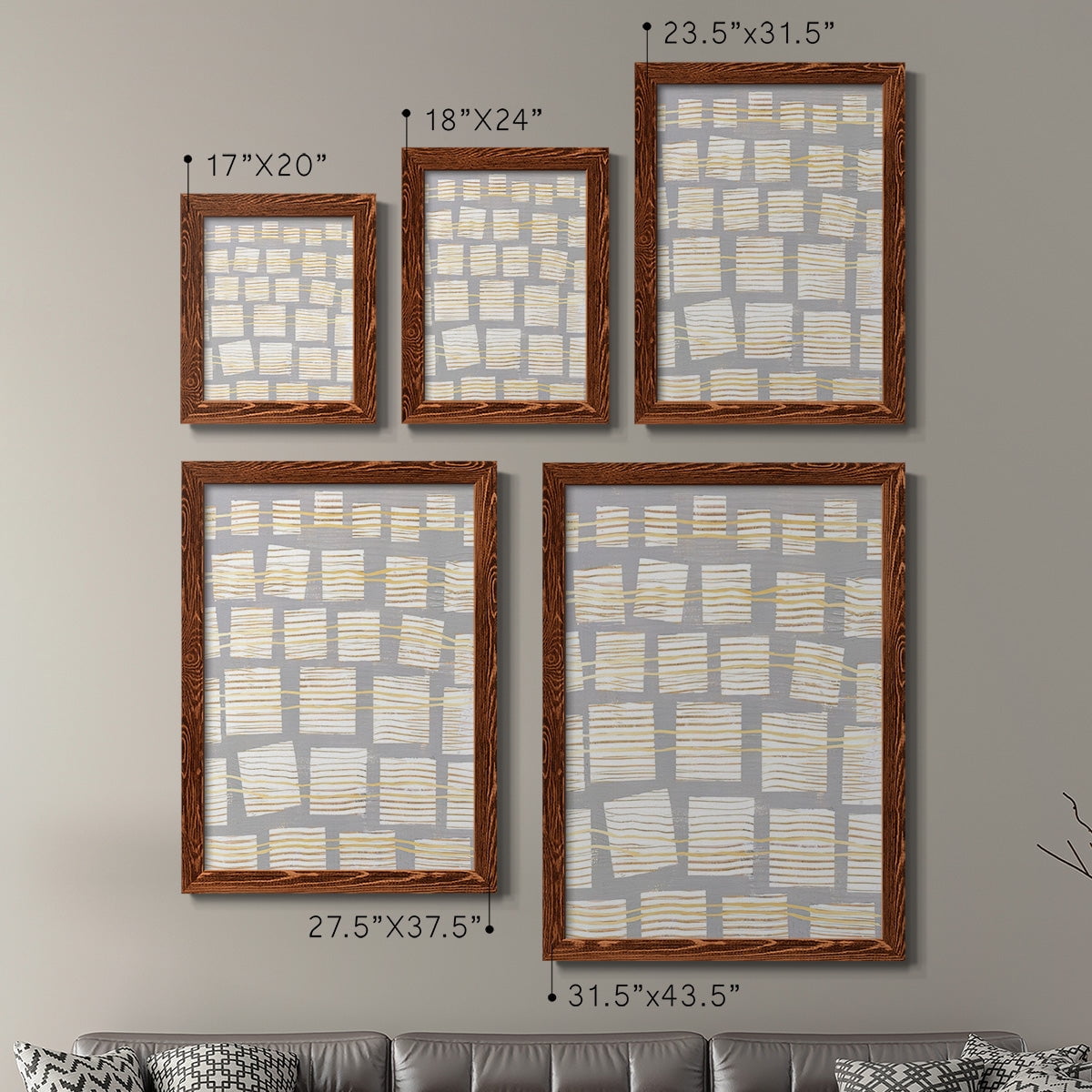 Networks I - Premium Framed Canvas 2 Piece Set - Ready to Hang