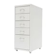 thumbnail image 6 of ToppiJoy 5 Drawer Lateral File Cabinet, Metal Filing Cabinets with Wheels Hanging Bars, Assembly Required 11*16.1*27.1in (White), 6 of 29