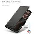thumbnail image 3 of Allytechgroup for Apple iPhone 12 Pro Max Case Wallet, Retro PU Leather Slim Fit Business Style Magnetic Closure Cards Slots RFID Blocking Phone Case for Women Men, Black, 3 of 6