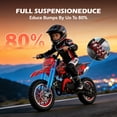 thumbnail image 3 of Gpower Gasoline 49cc Dirt Bike for Kids 6-15,2-Stroke Gas Power Mini Dirt Bike,Red, 3 of 9