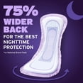 thumbnail image 4 of Overnight Incontinence Pads for Women - Ultimate Extra Coverage - 8 Drop - Extra Coverage - 22ct, 4 of 6