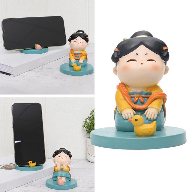 Soporte para teléfono perfecl de resina diseño de niña para móviles y tabletas