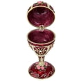 thumbnail image 3 of Design Toscano The Russian Rosette Rose Romanov Style Enameled Egg, 3 of 4