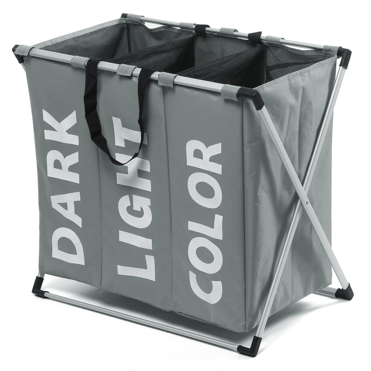 3 Lattice Portable Laundry Basket Washing Clothes Bin Sorter Bag Hamper Storage 