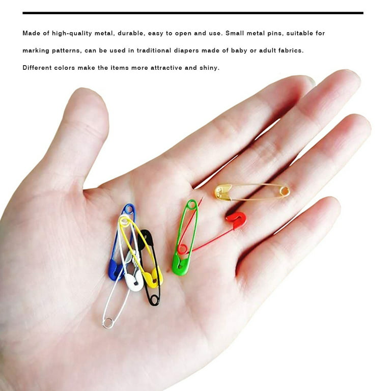 100pcs Colorful Safety Pins 19mm5mm Safety Pin Brooch Small Safety