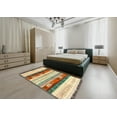 thumbnail image 5 of Ahgly Company Machine Washable Indoor Rectangle Contemporary Sienna Brown Area Rugs, 3' x 5', 5 of 7
