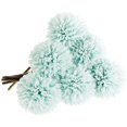 thumbnail image 1 of Flores artificiales, flores falsas, hortensias artificiales de plástico de seda, 6 cabezas, ramo de novia para boda, para el hogar, jardín, fiesta, decoración de boda, 6 unidades (azul) oso de fresa  Juguete, 1 of 6