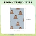 thumbnail image 4 of Pofeuu Playful Walrus Wonders Print Premium Golf Towel with Carabiner Clip Absorbent Microfiber Waffle Pattern Golf Towel for Golf Bag Trolly Belt Loop, 4 of 8