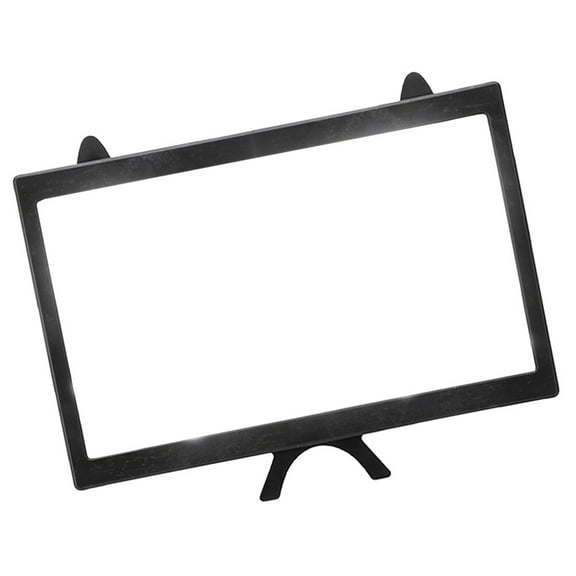 Phone Screen Magnifier with Pulling Design for Home Use ABS Acrylic Black 12 inches